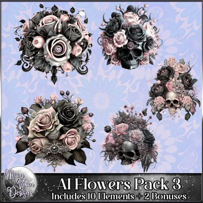 AI CU/PU Flowers Pack 3