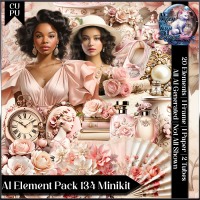 AI Element Pack Minikit 134 CU/PU Pearls, Lace, and Love