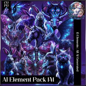 AI Element Pack 141 CU/PU Cosmic Animals