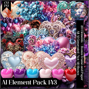 AI Element Pack 143 CU/PU Hearts
