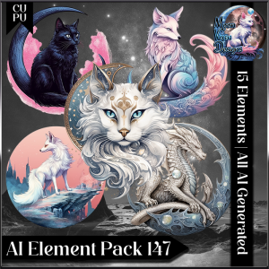 AI Element Pack 147 CU/PU Lunar Animals