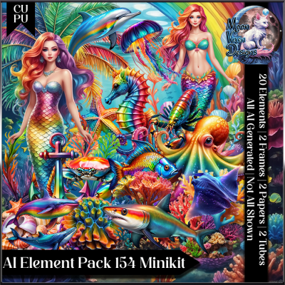 AI Element Pack 154 CU/PU Minikit Mermaid Magic