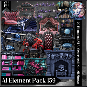 AI Element Pack 159 CU/PU Goth Furniture