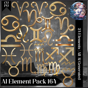 AI Element Pack 164 CU/PU Zodiac Symbols