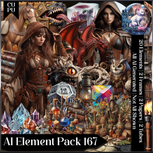 AI Element Pack 167 Dragons and Dice