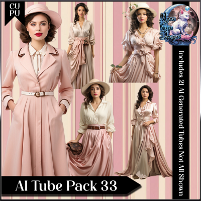 AI Tube Pack 33 CU/PU Pearls, Lace, and Love