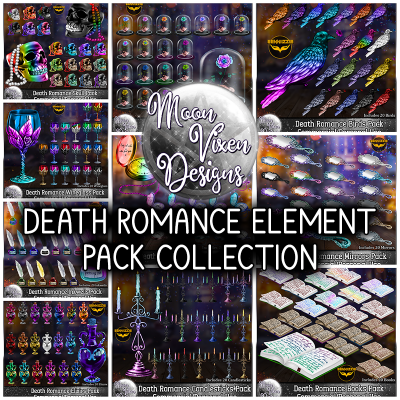 Death Romance BUNDLE OF 200 CU/PU Element Pack