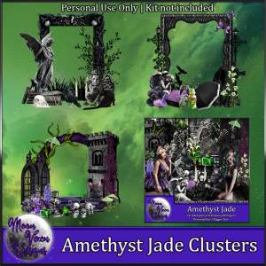 Amethyst Jade Clusters