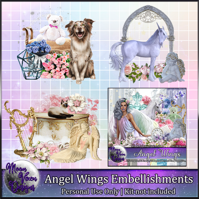 Angel Wings Embellishments