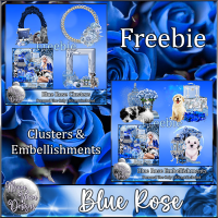 FREE Blue Rose Clusters