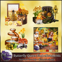 Butterfly Queen Embellishments