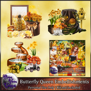 Butterfly Queen Embellishments