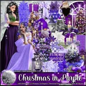 Christmas In Purple + FREE Clusters