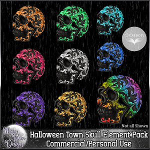 Halloweentown Skull CU/PU Pack