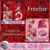 FREE Happy Love Day Clusters