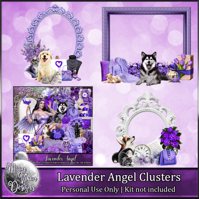 Lavender Angel Clusters