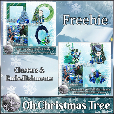 FREE Oh Christmas Tree Clusters