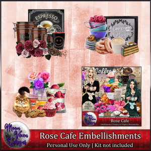 Rose Cafe Embellishments