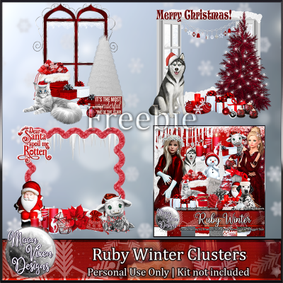 FREE Ruby Winter Clusters